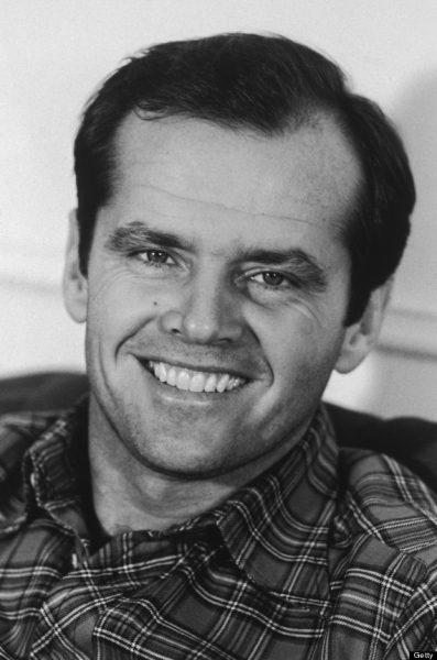 February 1974: Headshot portrait of American actor Jack Nicholson smiling. He is wearing a plaid shirt. (Photo by Santi Visalli Inc./Getty Images)